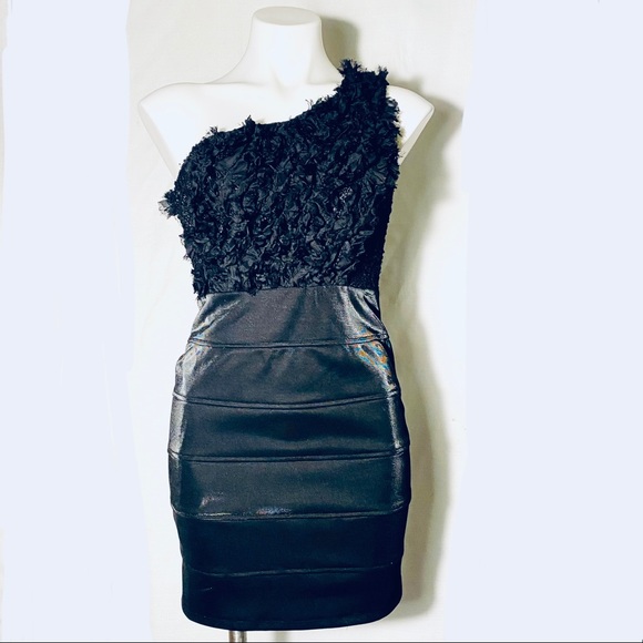 Arden B one shoulder ruffle sequin mini dress - Picture 14 of 17